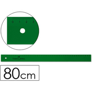 FABER-CASTELL REGLA PLASTICO VERDE 80cm 818